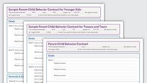 Parent Child Behavior Contracts