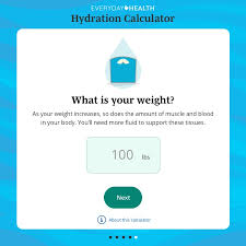 hydration calculator how much water do