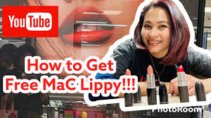 how you can get free lipsticks from mac