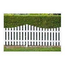 Wooden White Fence For Garden