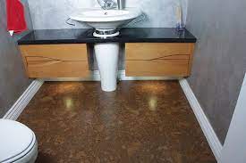 best bathroom flooring cork tile for