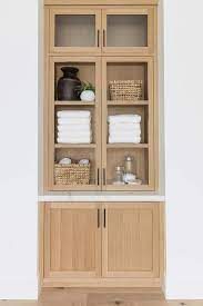 Bath Linen Cabinets With Glass Doors