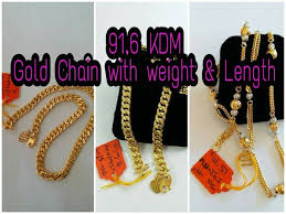 916 kdm gold long chains with weight
