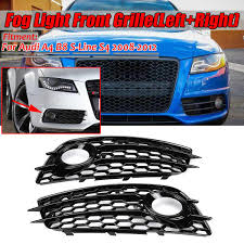 Us 45 6 34 Off A4 B8 Black Car Fog Light Grille Lamp Cover Honeycomb Hex Front Grille Grill For Audi A4 B8 S Line S4 2008 2009 2010 2011 2012 On