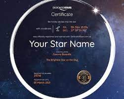 a star for someone name a star