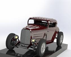 stl file ford 32 3 window coupe 3d