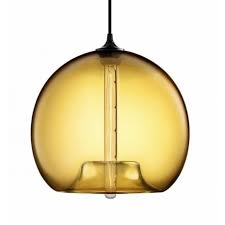 Pear Glass Jar Pendant Lamp Amber Light And Lamps
