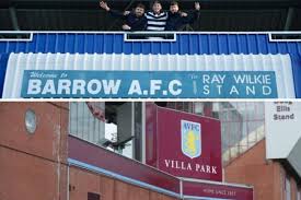 Aston villa will travel to league two barrow in the second round of the carabao cup, while arsenal face a trip to championship west bromwich albion. Barrow Afc Vs Aston Villa Positive Signs For The Bluebirds The Mail