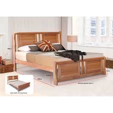 alington wooden bed frame queen sized