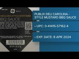 recall publix deli mustard bbq sauce