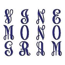 vine monogram font machine embroidery