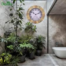 Dolity Outdoor Wall Hanging Clock