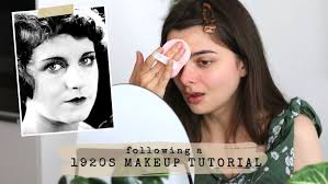 following a makeup tutorial from 1927