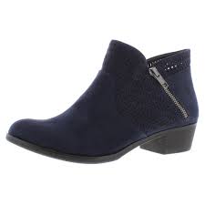Details About American Rag Womens Abby1 Faux Suede Ankle Stacked Booties Shoes Bhfo 8208