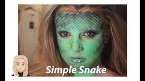 super easy snake makeup tutorial