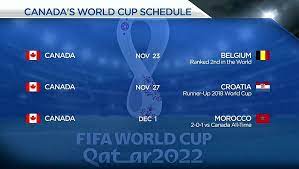 World Cup 2022 Canada Schedule gambar png