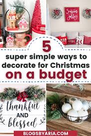 holiday decorating on a budget s