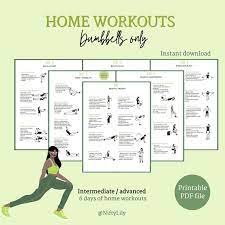 Home Workout Plan Dumbbells Only