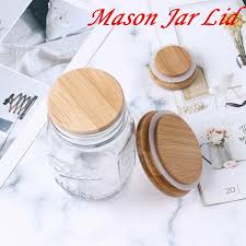 bamboo mason jar storage canning lids