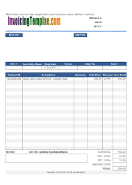 spare parts s invoice