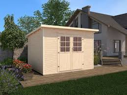 flat roof garden shed model 219 in