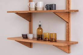 3 Shelves Customizable Solid Wood