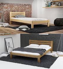 solid wood bed frames for modern or