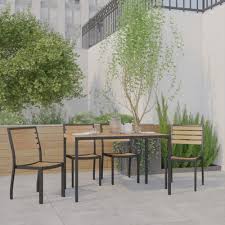 5 piece outdoor patio dining table set
