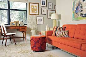 Orange Couches And Orange Leather Sofas