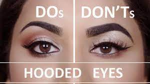 for hooded droopy eyes build a crease