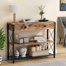 Tribesigns Console Table With Drawer