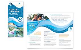 Swimming Pool Cleaning Service Brochure Template Word