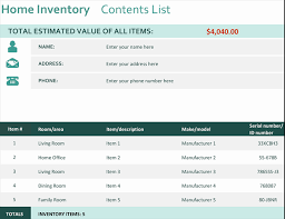 The columns with yellow column headings require user input and the. Inventories Office Com