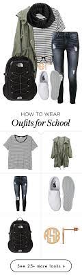 Get ready to look amazing and put your best foot forward! School Tomorrow By Ambermillard On Polyvore Featuring D D D D Monki 7 For All Mankind Vans Th Cute Outfits Outfits For Teens Clothes For Women