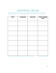 Daily Budget Chart Free Download