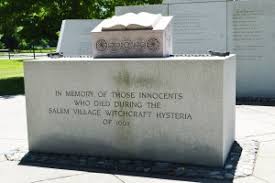 Know another quote from salem witch trials? Salem Witch Trials Memorial Salem Mass