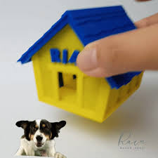 stl file miniature dog house for