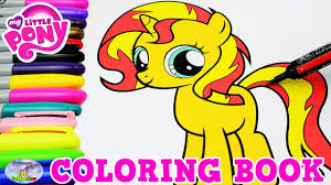 my little pony coloring book sunset