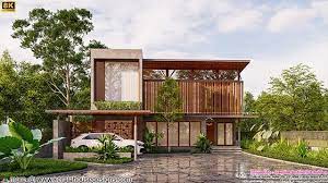Hq Rendering Of A Modern Tropical House