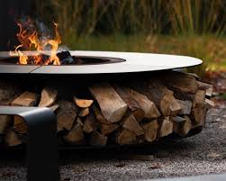 Round Outdoor Fireplace Grill