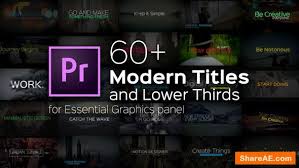 If you want to get started editing videos, here's how to download adobe premiere pro. Videohive Modern Titles And Lower Thirds For Premiere Pro Free After Effects Templates After Effects Intro Template Shareae