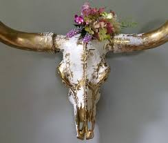 Bull Skull Texas Longhorn Wall Decor