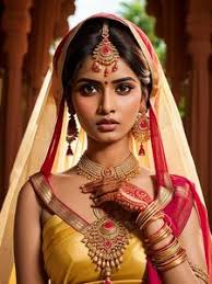 beautiful indian bride saree jewelry