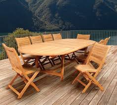 nassau oval teak outdoor dining table