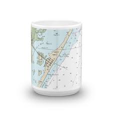 Barnegat Inlet Clam Island Chart Mug Chart Mugs