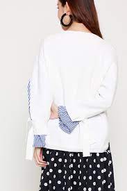 Check spelling or type a new query. Kendra Knit Top In White Blue Shopperboard