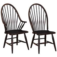 high back amish windsor kitchen chairs