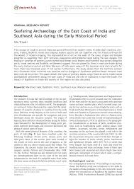 Pdf Seafaring Archaeology Of The East Coast Of India And