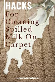 spilled milk on carpet cleaning hacks
