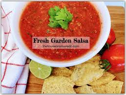 garden salsa with fresh tomatoes the